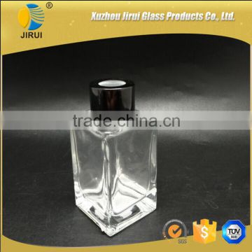 3oz 90ml clear square glass diffuser bottles