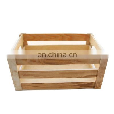 Low price simple useful wooden crates for fruit and vegetable