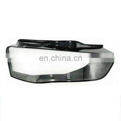 Front headlamps transparent lampshades lamp shell masks headlights cover lens Replacement For Audi A4 b9 2013-2015