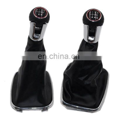 12MM Car 5/6 speed New design gear shift knob boot cover  with low price MT For VW  Golf 4 IV MK4 GTI R32 Bora Jetta