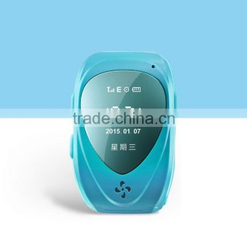2015 Mini GPS Tracker Watch For Kids SOS Emergency Anti Lost Smart Mobile Phone App Bracelet Wristband Two Way Communication