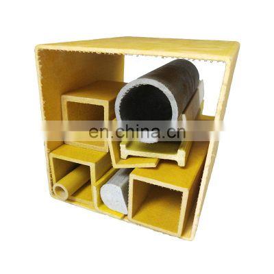 Pultruded fiberglass structural shapes FRP square tube frp profile