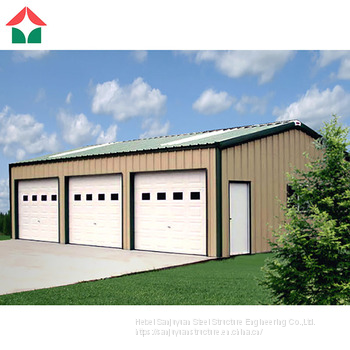 China hot sale prefabricated steel structure car shed garage building