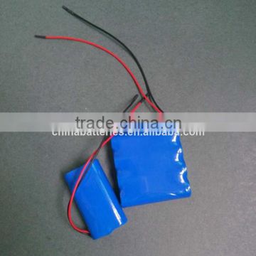 Customized capacity of 7.4v rechargeable battery for portable dvd player / rechargeable portable dvd li-ion battery pack