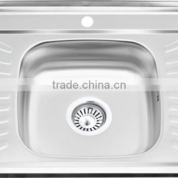 100*50cm XAL10050GN one piece mat finish with rubber pad kitchen sink stainless steel sink