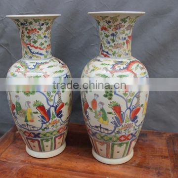Large Decorative Ceramic Antique Storage Jars Made In Jingdezhen