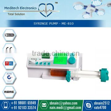 Highly Accurate Electric Syringe Pump with Single Channel for Medical Purpose