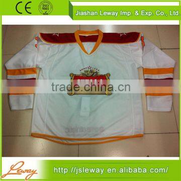 Custom made ice hockey jersey sewing pattern free shipment