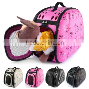 Wholesale 4 Colors High End Fabric Portable Side Open Dog Carry Bags