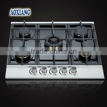 Kitchen 5 Burner Built-in Tempered Glass Gas Stove/ Gas Stove/ Gas Cooker AX-1321