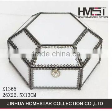 New coming vintage style white jewelry box from manufacturer