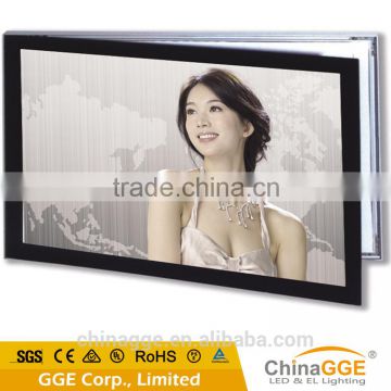 Indoor billboard frame with magetic open front panel