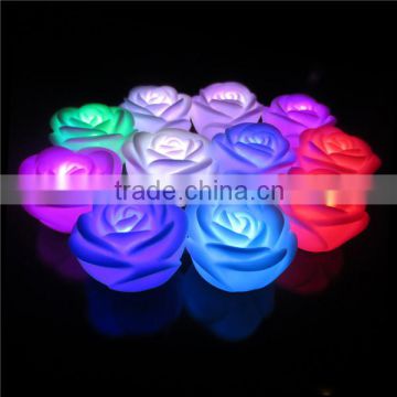 NEW arrival promotion mini led lights for party flashing crystal rose light mini flat led light with flower