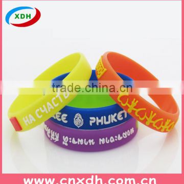 OEM design colorful cheap custom silicone wristband