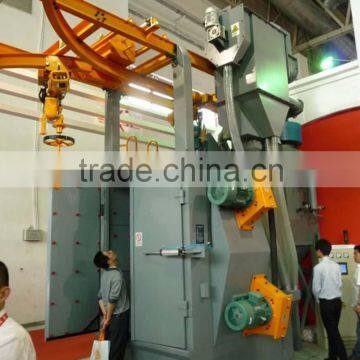 hook type shot blasting machine/shot blast cleaning machine in qingdao manufacturer