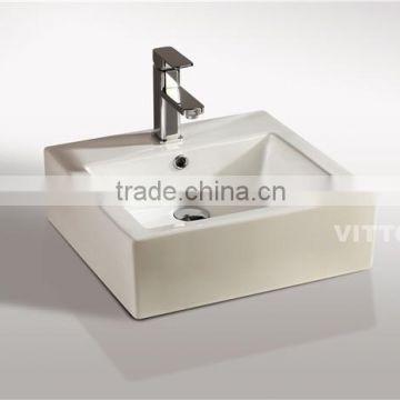 rectangle sanitary ware on top basin