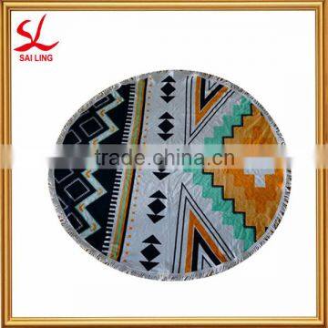 2016 New Roundie Beach Towel, Round Towel with Tassels, Limited Round Beach Towel