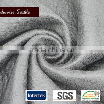 imitation leather fabric/ faux elephant suede fabric