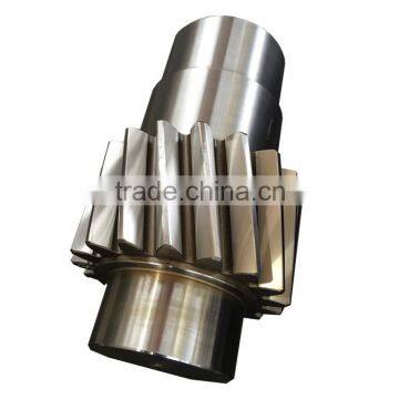 Output welding helical shaft gear