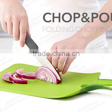 2015 Original new design vegetable or fruits PP plastic folding cutting board