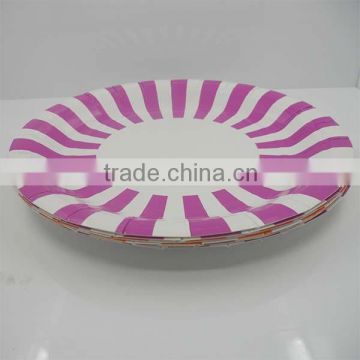 Christmas party plate,Friendly Round Paper Plate ice cream paper cup