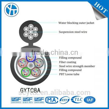 GYTC8A Outer layer filling loose tube fig.8 self-supporting Aluminium-armored fiebr optic cable