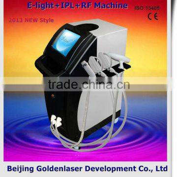 www.golden-laser.org/2013 New style E-light+IPL+RF machine new shr super hair removal machine