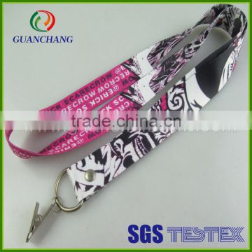 Supply promotional polyester lanyard with printed emoji as gift