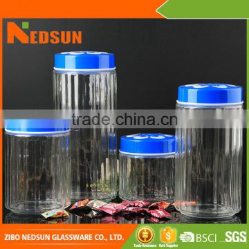 China express Stripe Hot Selling candy jar glass best selling products in nigeria