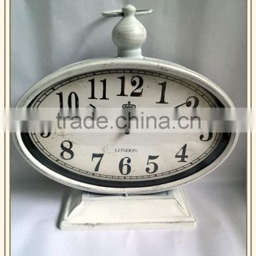 Hot sale new design wrought iron table clock