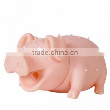 custom make pvc Rubber Screaming Pig Pet Toys for Dogs and Cats