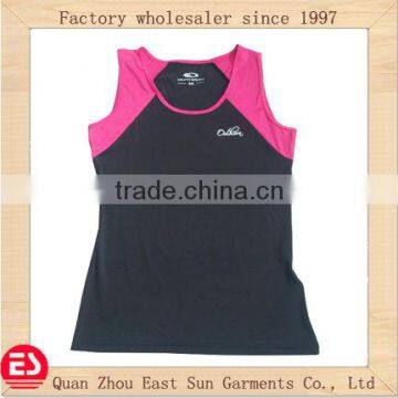 Factory OEM or stock Prints crew neck singlet cycling jersey without sleeve