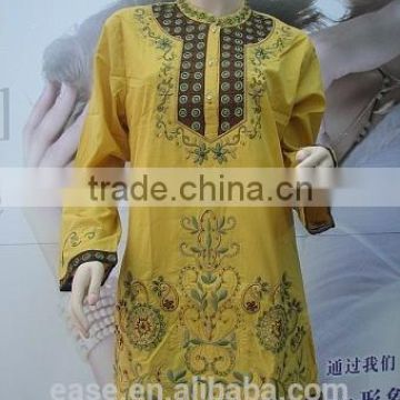 woman embroidery jumper long blouse