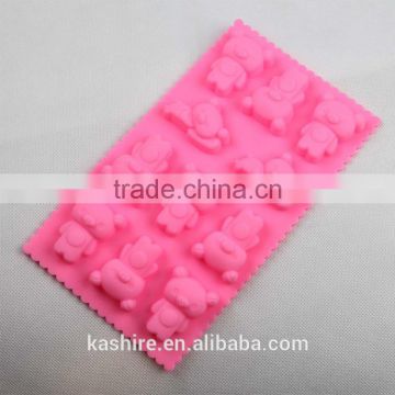 2015 High Quantity Easy bear shaped silicone kitchen diy cake mould,choaolate mould,soap mold
