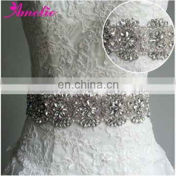 Wholesale crystal bridal belt sash for wedding dress