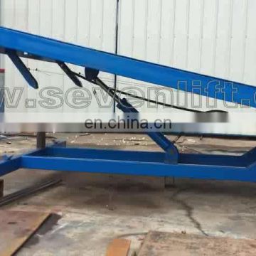 7LGQ Shandong SevenLift 10t dock leveler ramp loading three piece /stationary yard ramp for container