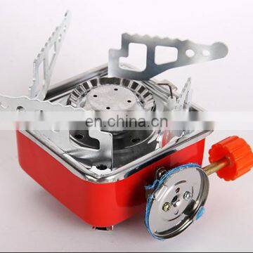 Small Outdoor Use Square Hiking Butane Gas Stove