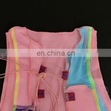 Wholesale Stitching Color Block Strap Sexy Hollow Short Slim Fit Crop Top For Women