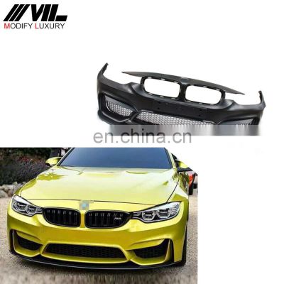 F30 F35 M4 Style PU Front Bumper Body Kit For BMW F30 F35