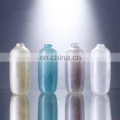 Hot Selling Modern Cheap Home Colored Flower Crystal Glass Cylinder Vase Home Decoration