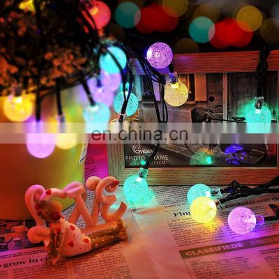 Modern Outdoor Portable Smart Christmas Birthday Decoration Colorful Crystal Ball Bulb Led Party Light
