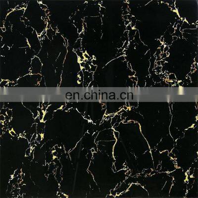 High Gloss 80X80 Particles Wood Black Glazed Ceramic Floor/Wall Tile