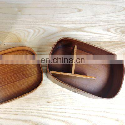 Xiangteng hot selling new wooden lunch box new handmade wooden picnic lunch box