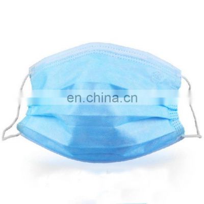 Work protection custom disposable face mask 3 layer non woven face shield mask for food processing