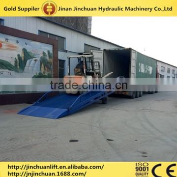 10t container ramp forklift mobile ramp hydraulic for loading and unloading container mobile dock ramp