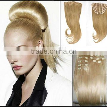 Cheap Silky Human Hair Clip Hair Extension