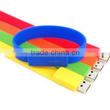 Fashion Custom Silicone Bracelet Usb Flash Drive