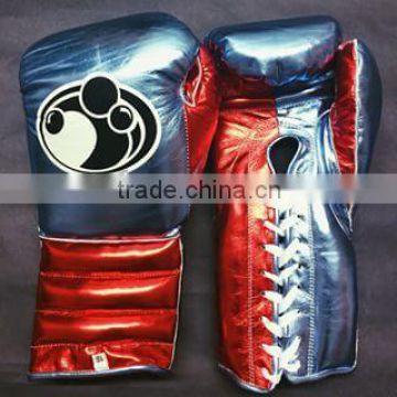 Pakistan Cowhide Leather Black Boxing Gloves