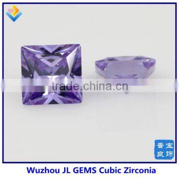 Synthetic Semi Precious Square Lavender Cubic Zirconia Stone China Suppliers