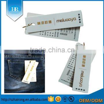 Hot Sale Custom Fashion Paper Hang Tags For Jeans Design